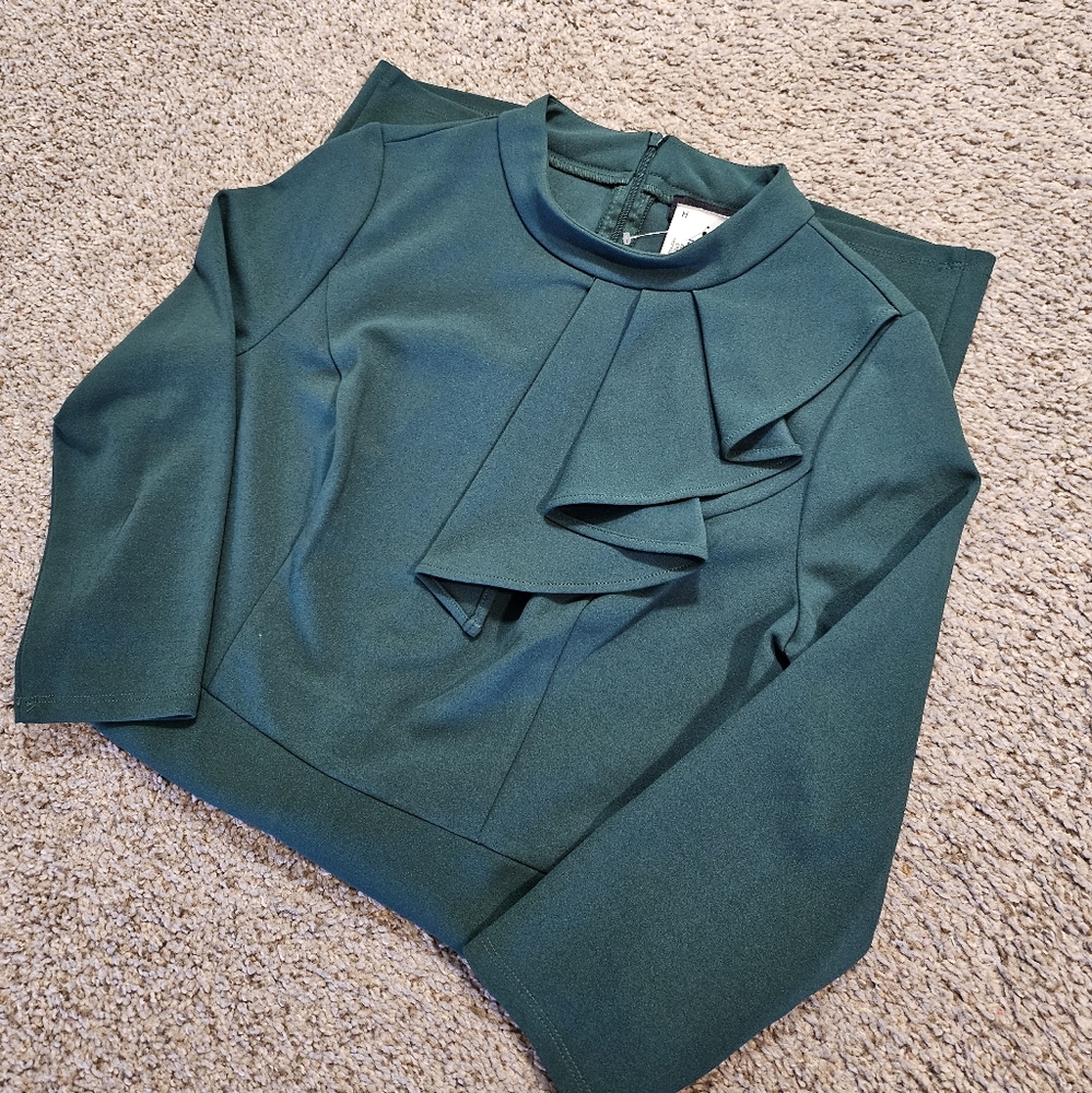 NWT Dark GreenBodycon Dress - Picture 4 of 8